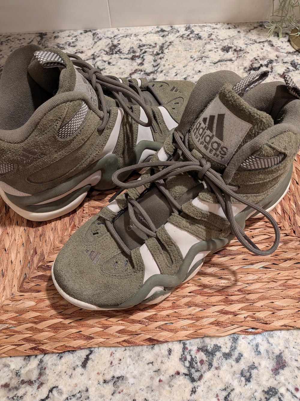 Adidas Crazy 8s Olive Green High-Top Sneakers